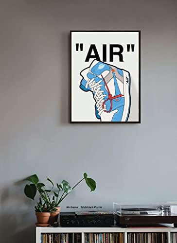 Hypebeast Air Sneaker Poster - Neuramljen-AJ Wall art, Hypebeast Room Decor, Michael Jordan Poster, patike Air