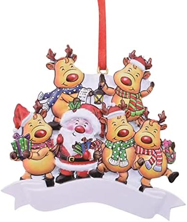 Ornament Garland Božić i geometrijski vise Božić Old Man Deer Cijeli obiteljski print Oblik