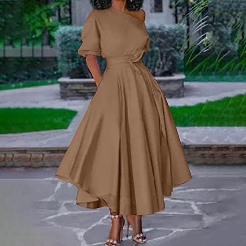Fragarn pamučne haljine za žene Casual ljeto, Ženska Moda cvjetna formalna Vintage kratki rukav tanka vjenčanica