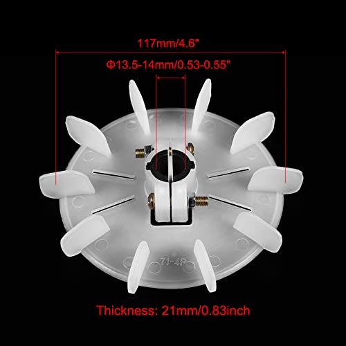 MecCanixity 10 rotora plastična motorna ventilator vano topline disipacija lopatica okruglog kotača 13-14
