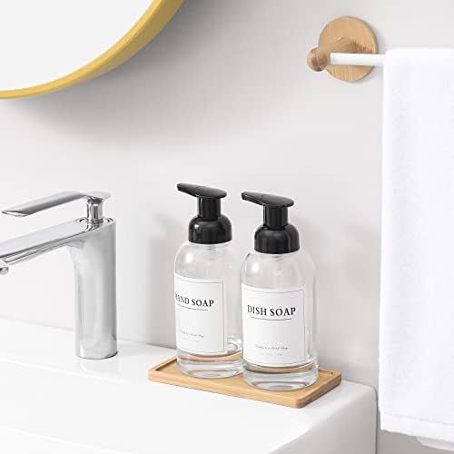 Rejomiik PESAAP sapun sa nosačem za ručni sapun za staklenu pjenu za ručni sapun za kupaonicu ili