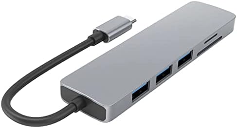 ZLXDP Tip-C Hub to-kompatibilni Adapter 4k 3 USB C Hub sa TF Security Slot za digitalni čitač za Pro