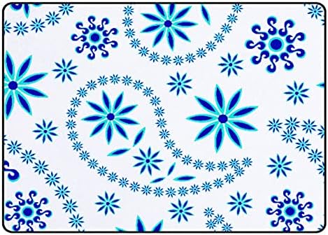 XOLLAR 80 x 58 U velikom prostoru za decu tepisi Paisley plava pahuljica meka rasadnik Baby Playmat