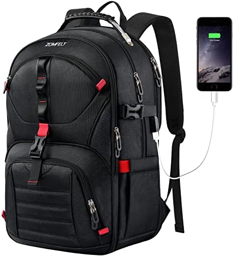 ZOMFELT izuzetno veliki ruksak za Laptop, TSA Travel 17.3 inčni ruksak za Laptop sa USB priključkom za punjenje