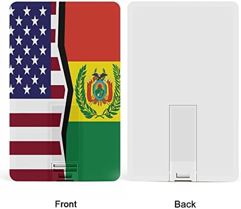 Američka i Bolivija zastava kreditne banke USB flash diskove Prijenosni memorijski stick tipka za pohranu 32g