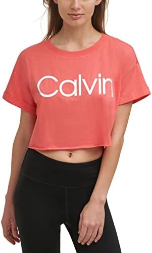 Calvin Klein Performance ženska valjana manžetna Crop Tee