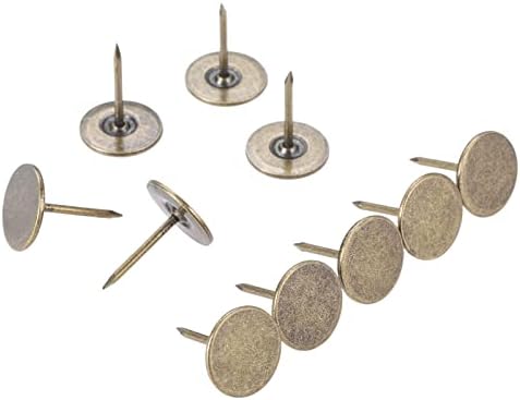 10pcs Bronze / Gold Flat Head Tacks Metal Nails Decorative Tacks namještaj Nails nakit poklon kutija Push Pin
