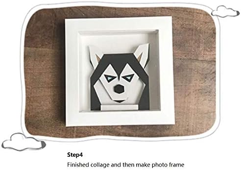 DIY 3D životinjska serija Art Handmade Creative Collage Photo Frame Materia setovi za dječji prijatelj Home Game