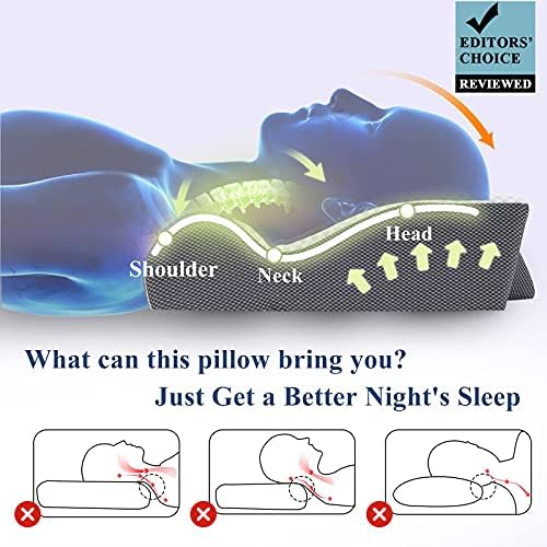IkStar 2 u 1 mesto za spavanje cervikalne memorijske pjene jastuk, jastuk za vrat za spavanje,