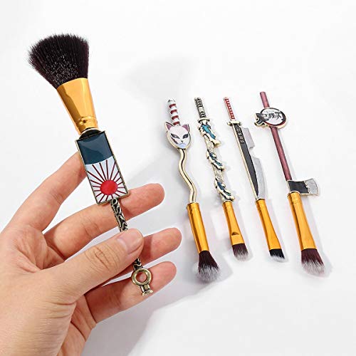 Anime Demon Metal Makeup Brushes - Metal Handle makeup Tools Magic for Foundation sjenilo za oči Blending brush