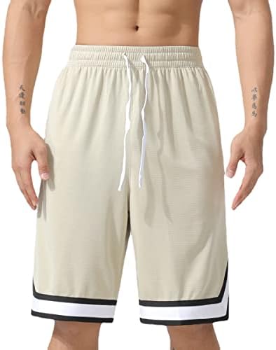 AOPAOSP aktivni atletske kratke hlače za muškarce koji rade, košarkaški kratki ljudi sa džepovima
