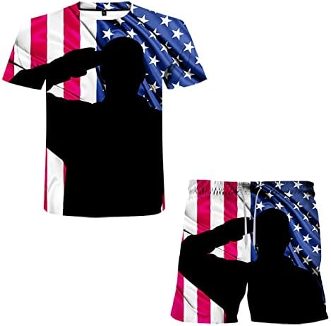 Tuxedo Tux napuhavanje sportski 3d štampanje muško odijelo zastavu nezavisnost Summer American