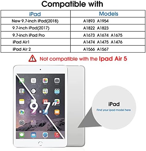 Amfilm stakleni zaštitnik ekrana za iPad 9.7 6th Gen, 5th Gen, iPad Pro 9.7, iPad Air, Air 2, kaljeno