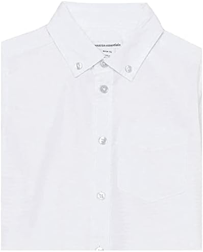 Essentials Boys uniforma kratkih rukava tkane rastezljive Poplin košulje na dugmad, pakovanje od 3