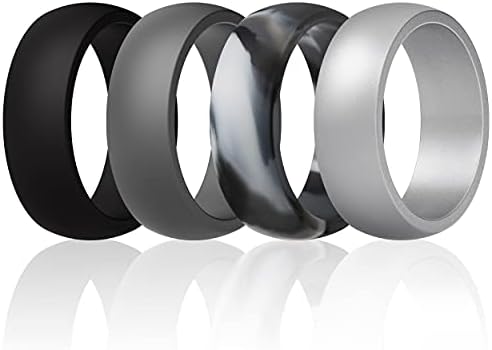 ThunderFit muški Silikonski prstenovi Burme-7 prstenova / 4 prstena / 1 prsten - Classic & amp;