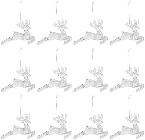 Tendycoco 12pcs Trčanje jelena Božićno stablo TOPPER jelena krovna dekor Dekor zabave