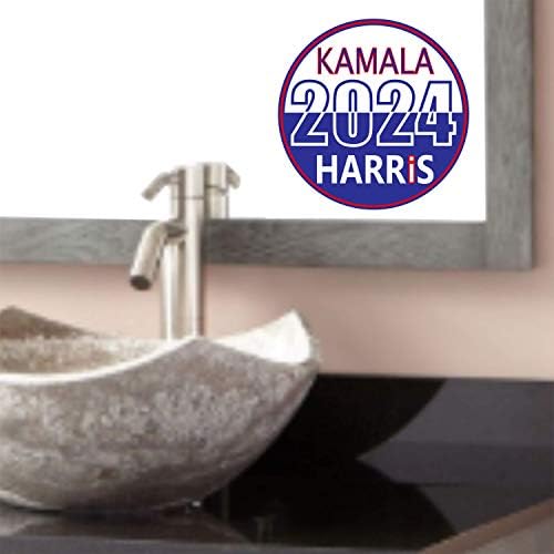 Kamala Harris za predsjednika naljepnica - 2024 predsjednik-ial izbora Decal 3 x 3 / prvi,