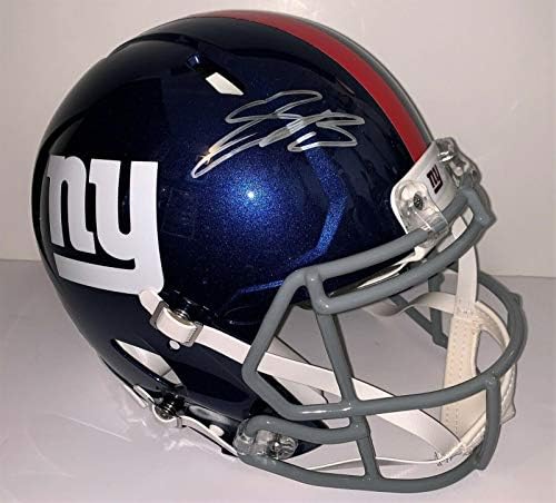 Saquon Barkley potpisao New York Giants Proline speed Helmet Steiner Panini NFL kacige sa BAS autogramom