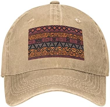 Aseelo Afrička blatna tkanina Tribal štampana bejzbol kapa, kaubojski šešir podesiv za odrasle, dostupan