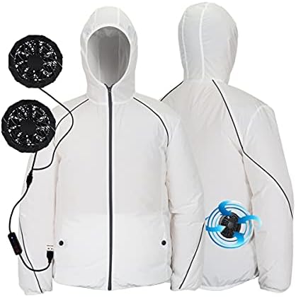 TWDYC Jacket ljetna odjeća za hlađenje ventilatora 3-brzina USB Klima uređaj toplotni udar vanjski radni reflektirajući