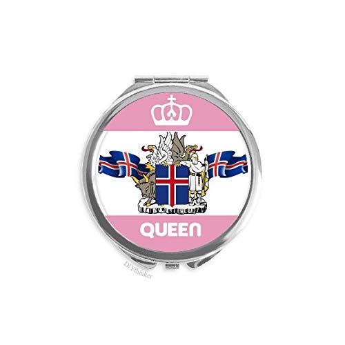 Grb Norveške simbol zemlje Mini dvostrano prijenosno ogledalo za šminkanje Queen