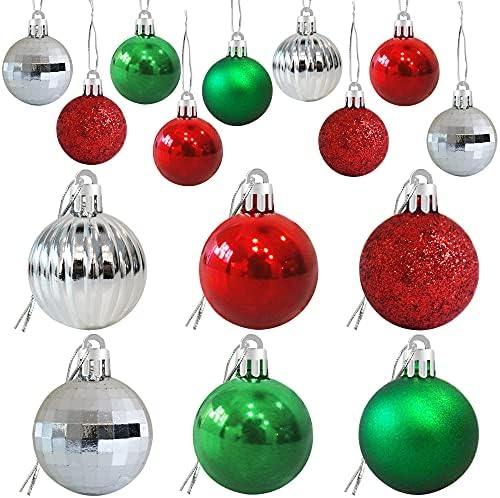 30ct crveni i Zeleni Božić Ball ukrasi za božićno drvo - 6 style tree Ornaments dekoracije