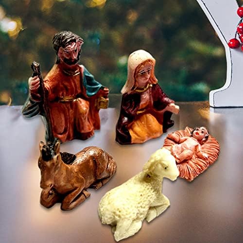 FAKEME 5x Isus Kip Božić ukrasi jaslica jaslice figurice Set