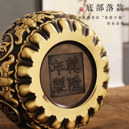Xialon 11.2cm bakrena korukopija Kineski kućni brežni dekor dekora zanata Feng Shui ukrasi