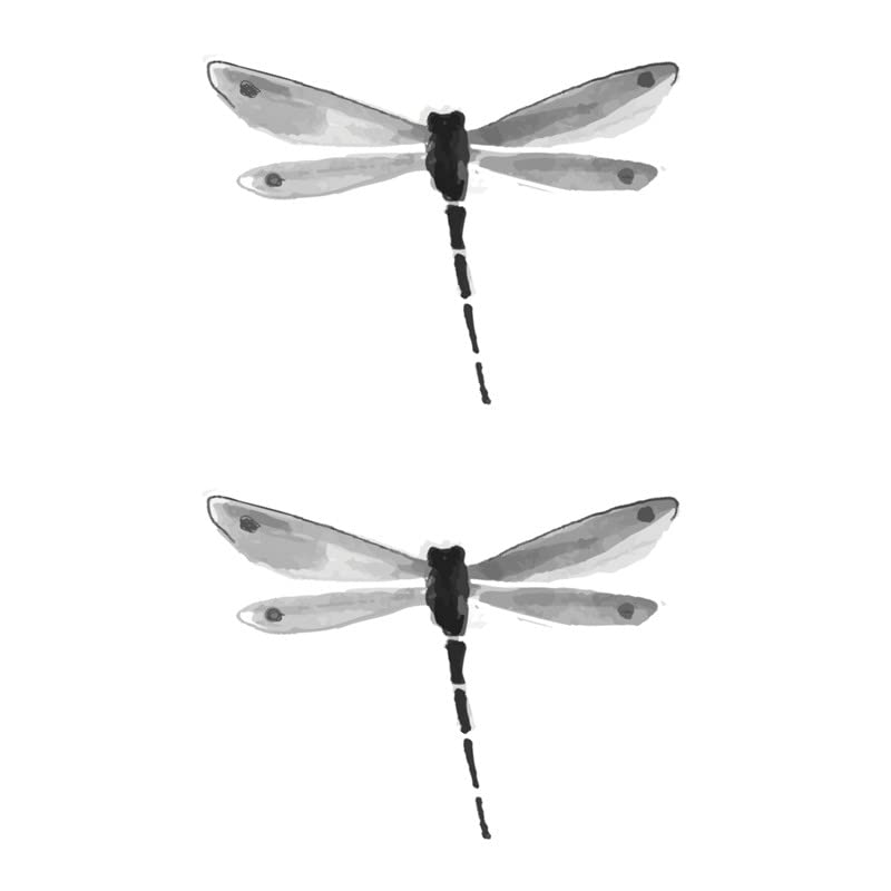 Sanerlian Dragonfly Privremena tetovaža naljepnica Vodootporna vintage klasična ramena natrag na stražnjoj