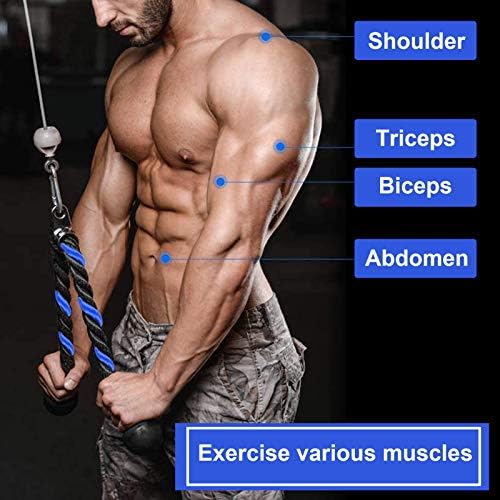 Dodatak za triceps uže za teške uslove rada, triceps uže za spuštanje, izdržljiv čvrsti najlonski