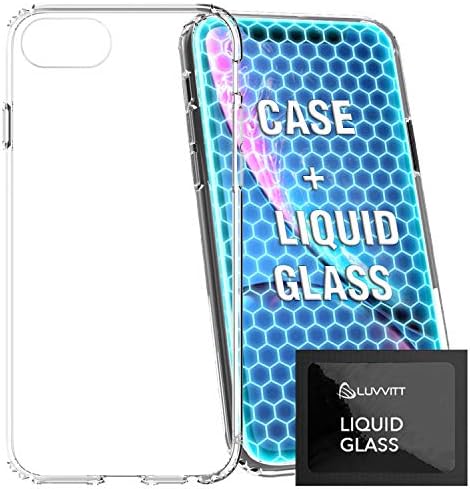 Clear View Hybrid Case + Liquid Glass set za zaštitu ekrana dizajniran za Apple iPhone SE 2020