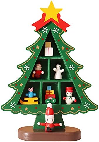 Xios 2022 Božićno stablo Pokloni Prozor Drveni drveni drveni rekvicirati Božićna dekoracija Božićna