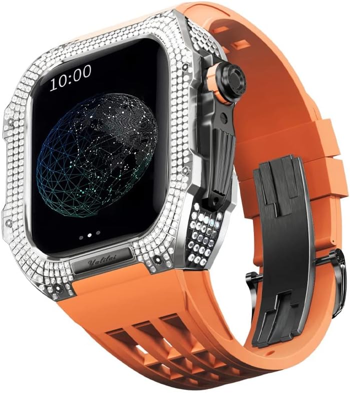 SKM gumena remena Bezel titanijum legura za IWATCH sat 7/8 Apple mod sat za zamjenu za zamjenu nehrđajućeg