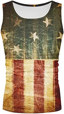 BMISEGM Ljetne majice za muškarce Ljeto Novo američka noć za neovisnost Pamuk 3D Print casual