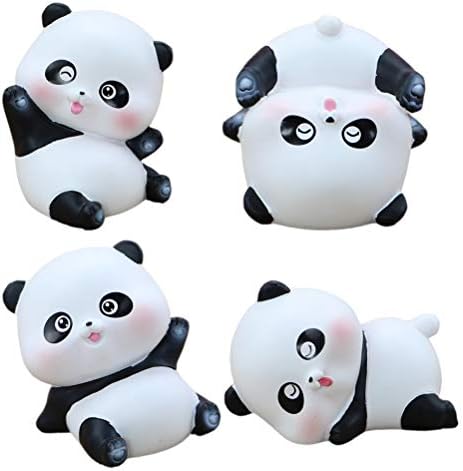 Partykindom 1 set 4 kom Foto rekvizicije Lijepa Panda Rođendan Cake Decors Auto ukrasi za rođendan
