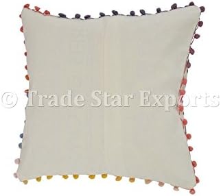 Trgovina zvijezda prekrasna pom pom jastuk ukrasna ruka izvezena suzani 16x16 inča Moderni kauč