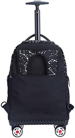 UNIKER Rolling ruksak sa točkovima za putovanja, Roller Bookbag za djevojčice, torba za laptop