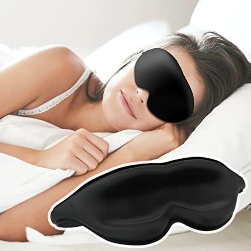 Boringbull maska ​​za muškarce, zamračenjem maske za oči za spavanje 3D konturirane povez za povez,