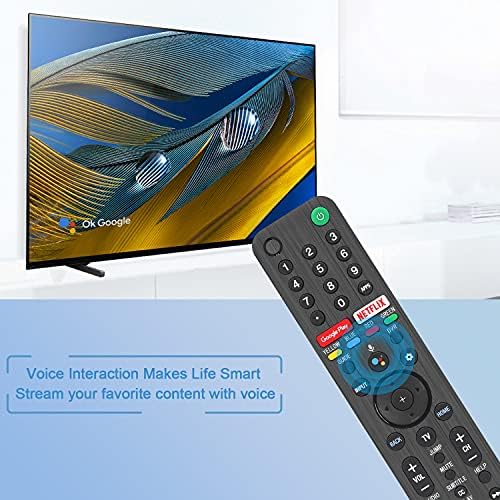 Gvirtue RMF-TX500U Universal Glasovni daljinski upravljač za Sony Smart TV Bluetooth Remote, Zamjena