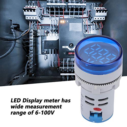 Okrugli istosmjerni mjerač napona Indikator LED displej voltmetar Tester lampica