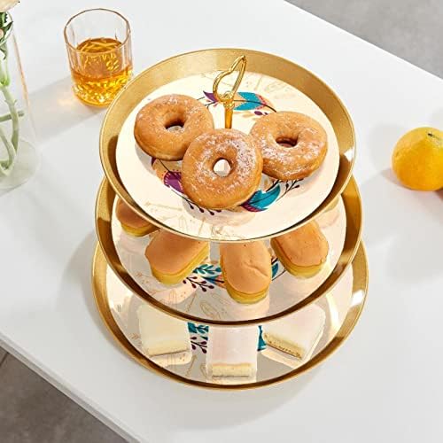 3 resied stalak za desert Cupcake ploča plastična držač za posluživanje zaslona za rođendan vjenčanja
