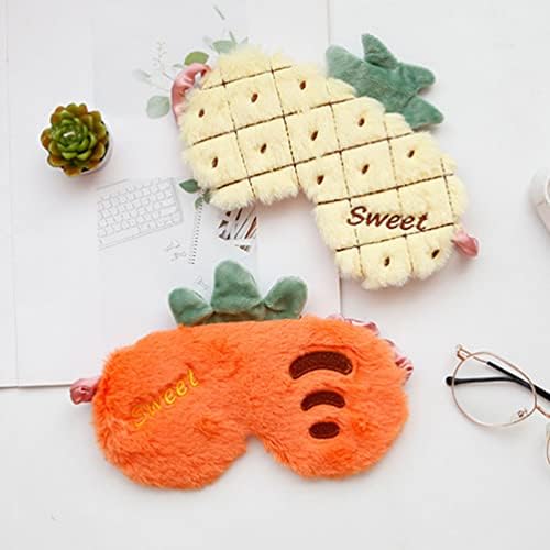 Zerodeko Pokloni za spavanje Narančasta: crtana hladovina za zidanje uzorka plišana oka za spavanje za spavanje