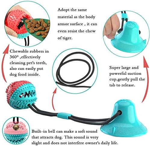Tranvory Dog žvakačke igračke za agresivne sačići - usisni čaše Interactive pse igračke za čišćenje
