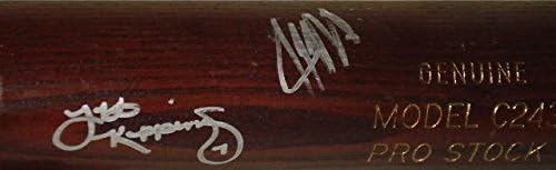 Tamp Bay Rays AUTOGREGE IGRA Polovna šišmiša - autogramirani MLB šišmiši