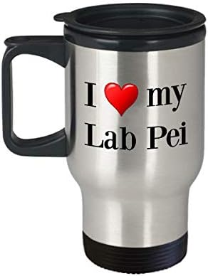 Lab Pei Travel krig - Termalni izolirani nehrđajući čelik Labrador Retriever Shar Pei Mix Lover Ljubav