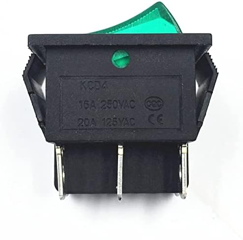 Prekidač za zatvaranje prekidača AKDE I / O 6 pinova sa svjetlom 16a 250VAC 20A 125VAC KCD4