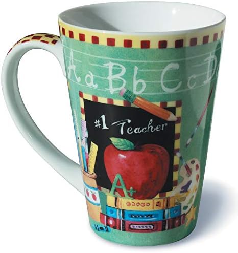 Lissom Design Čaj - dizajner porculanski šalica ili čaj za čaj, 12-unca, br. 1 učitelj