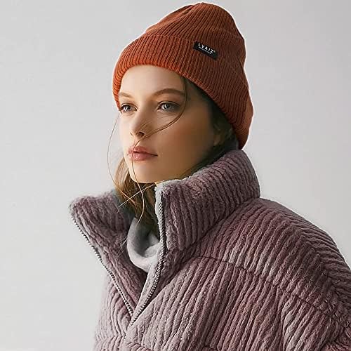 Zimska pletena manžetna kape za žene Soft Watch Hat Classic pletene rastezljivije topla kapa za