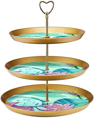 Tfcocft stalak za torte, Set za prikaz desertnog stola, ploča za prikaz deserta voća,apstraktni uzorak