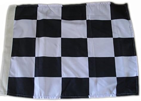 Brass blagoslov: karirana zastava - Sportska trkačka zastava - crno-bijela - auto / trka